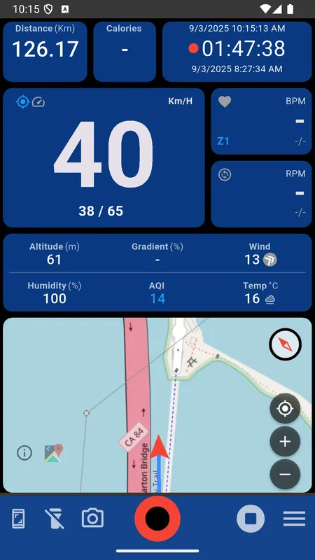 CycloBikeMeter Screenshot 1